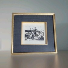 1970 Black and White Framed