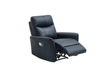 LAZY BOY BLACK BONDED RECLINER