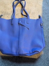 Blue Handbag Shopper Style
