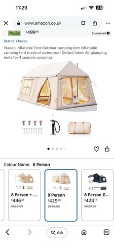 Ytaoeo inflatable tent - inflatable, 8
