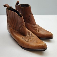 Vtg Joe Sanchez Womens Boots US Size 6.5 EU 37 Western Chelsea