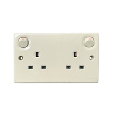 Clipsal Double Socket Switch Caravan/Motorhome