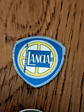 Vintage  Aluminium LANCIA MOTOR CAR  ITALIAN Auto Lapel Badge (No pin)