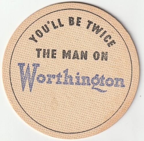 Beer mat worthington - beer,
