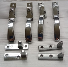 4 Vintage Casement Window Wedge Fastener Window Handles, not matching