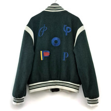 Pop Trading Company x Parra XL Varsity Jacket Green