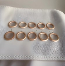 Wooden Curtain Rings Beige