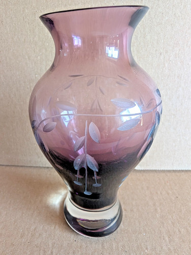 Vintage caithness amethyst art - vintage,
