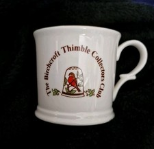Mug Bone China The Birchcroft Thimble Collectors Club Rose Design Lovely