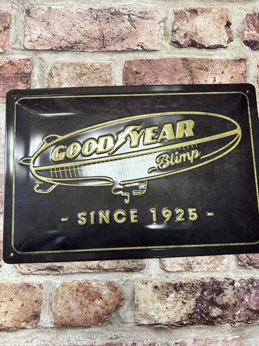 Goodyear blimp retro embossed - retro,