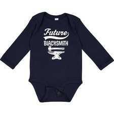 Inktastic Future Blacksmith Anvil Long Sleeve Creeper In Training Farrier