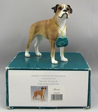 BOXER Dog Ornament Figurine Standing Dog Studies Range by Leonardo