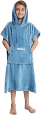 Hiturbo Kids Changing Robe Towel Poncho Bath Robe with Hooded for Beach,Swimming