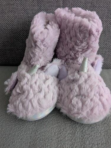 Girls unicorn lilac slipper - girls,