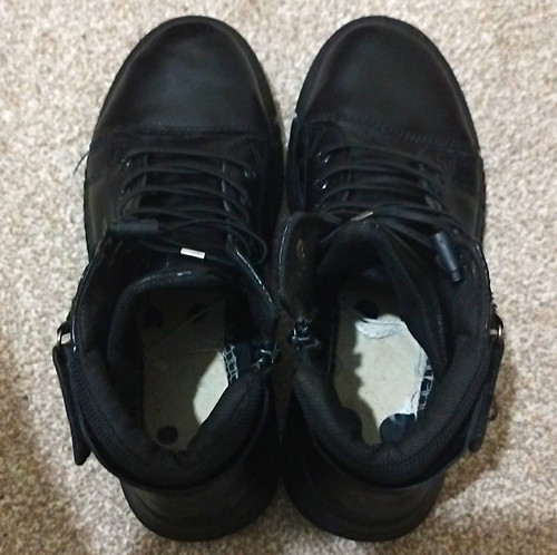 Men black faux - black,