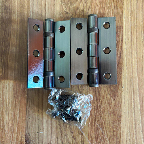 Antique brass door hinges
