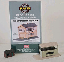 Ratio Scale Model Kits - N Gauge - 223 GWR Wooden Signal Box - Started