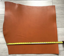 24x24 inches Veg Tanned Premium Full Grain Cow Hide Leather  Tan Color 2mm LP05