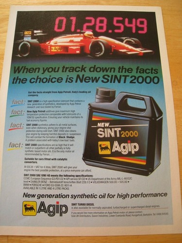 Agip sint turbo diesel - agip,