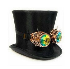Steampunk hat goggles - hat,