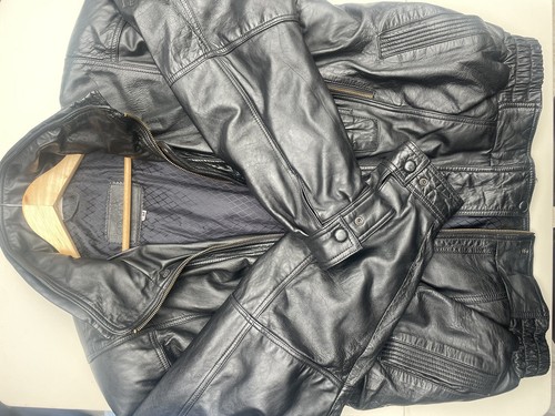 Vintage real leather - real, bomber