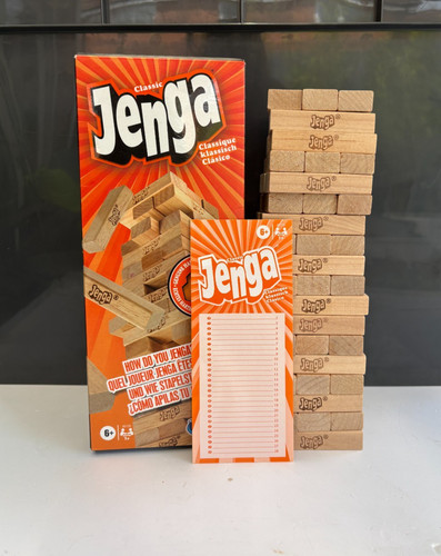 Jenga classic game hasbro - jenga, by
