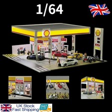 1/64 Scale Diorama Car Garage Model LED Lighting City Parking Lot Scene Model UK
