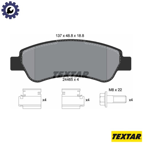 Brake pad set disc - pad,