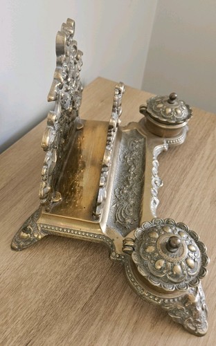 Brass letter rack - brass,