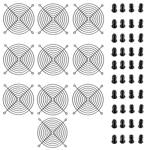 10pack 120mm fan grill black - 120mm,