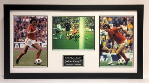 Johan cruyff signed mounted - cruyff,