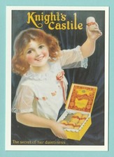 ADVERTISING  -  ROBERT  OPIE  POSTCARD  -  KNIGHT'S  CASTILE  SOAP