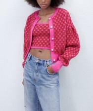 Zara Co Ord Set Knit Pink