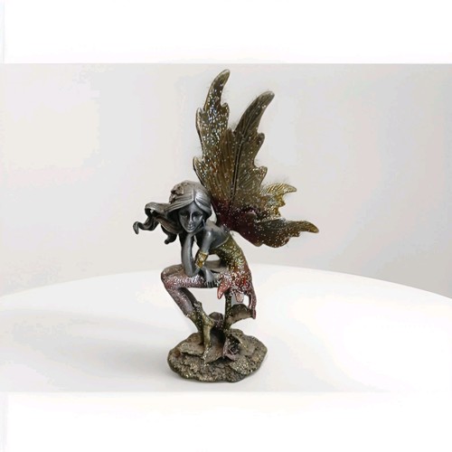 Pewter metal fairy figurine - fairy,