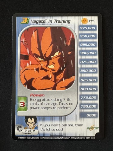 Vegeta training 175 non - in,