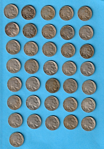 Usa buffalo nickels 1913 1938 - buffalo,