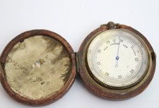 Pocket brass barometer