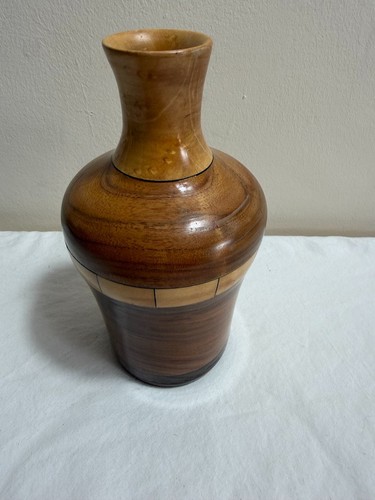 Vintage hand turned wooden - hand,