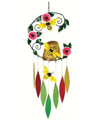Bee skep wind chime - wind,