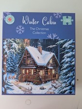All Jigsaw Puzzles 1000 Piece Winter Cabin Complete