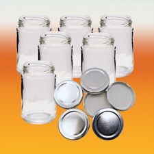 1lb - 450g Round Glass Jam Jar