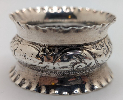 Antique sterling silver - silver, napkin