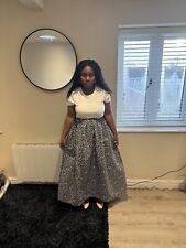 African Print Maxi Skirt, 100% Wax Cotton,Summer skirt.Colourful Chitenge skirt