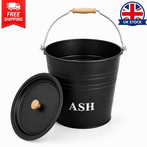 Metal ash bucket fireside - metal,