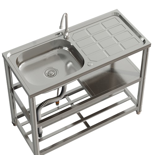 Commercial kitchen sink - kitchen,