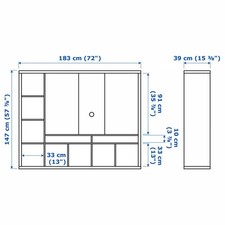 IKEA Lappland White Tv Storage