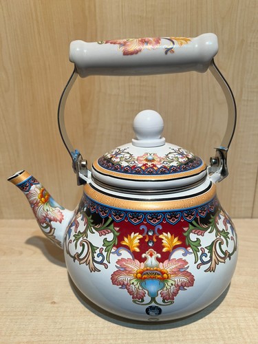Floral ceramic enamel teapot - floral,