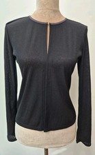 Vintage New Look Size 12 Black Shrug Cardigan Knit Ladies Fashion Wear