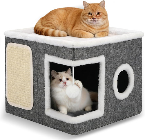 Cat house for indoor cats - house,
