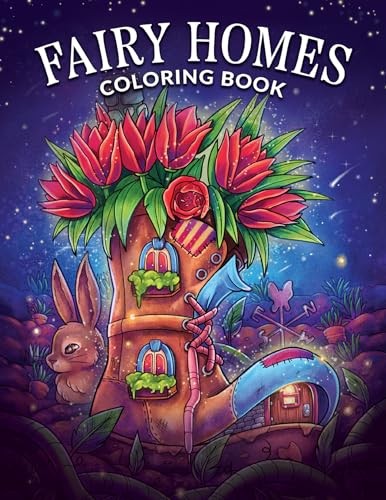 Fairy homes coloring book - book:, for
